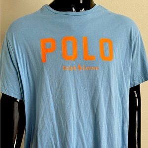 Light Blue and Orange Polo by Ralph Lauren t-shirt